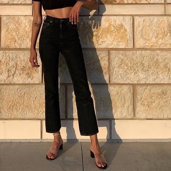 Agolde Denim - AGOLDE Pinch Waist High Rise Kick Jeans